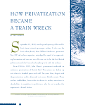 Cover page: How Privatization Became a Train Wreck