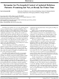 Cover page: Ketamine for Pre-hospital Control of Agitated Delirious Patients: Promising but Not yet Ready for Prime Time