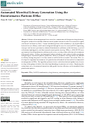 Cover page: Automated Microbial Library Generation Using the Bioinformatics Platform IDBac