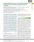 Cover page: Integrating Plant Science and Crop Modeling: Assessment of the Impact of Climate Change on Soybean and Maize Production.