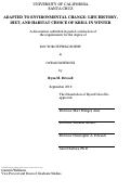 Cover page: Adapted to Environmental Change: Life History, Diet, and Habitat Choice of Krill in Winter