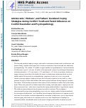 Cover page: Adolescents’, mothers’, and fathers’ gendered coping strategies during conflict: Youth and parent influences on conflict resolution and psychopathology