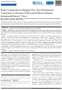 Cover page: Body Composition Changes Over the Menopausal Transition in Women With and Without Human Immunodeficiency Virus