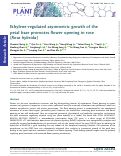 Cover page: Ethylene-regulated asymmetric growth of the petal base promotes flower opening in rose (Rosa hybrida)