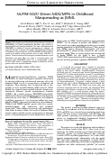 Cover page: NUP98-NSD1 Driven MDS/MPN in Childhood Masquerading as JMML.