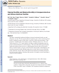 Cover page: Paternal Hostility and Maternal Hostility in European American and African American Families.