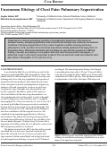 Cover page: Uncommon Etiology of Chest Pain: Pulmonary Sequestration