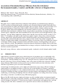 Cover page: Association of residential energy efficiency retrofits with indoor environmental quality, comfort, and health: A review of empirical data