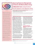 Cover page: Improving Depression Management in Patients with Medical Illness Using Collaborative Care: Linking Treatment from the Inpatient to the Outpatient Setting.