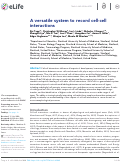 Cover page: A versatile system to record cell-cell interactions