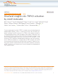 Cover page: Structural insights into TRPV2 activation by small molecules