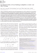 Cover page: Geochemical Niches of Iron-Oxidizing Acidophiles in Acidic Coal Mine Drainage