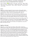 Cover page: Associations Between Rurality, pre-pregnancy Health Status, and Macrosomia in American Indian/Alaska Native Populations