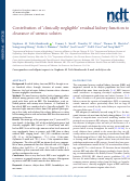 Cover page: Contribution of 'clinically negligible' residual kidney function to clearance of uremic solutes.