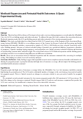 Cover page: Medicaid Expansion and Perinatal Health Outcomes: A Quasi-Experimental Study.