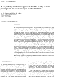 Cover page: A trajectory mechanics approach for the study of wave propagation in an anisotropic elastic medium