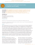 Cover page: Examining and strengthening the role of science in wilderness decision-making