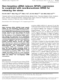 Cover page: Non-targeting siRNA induces NPGPx expression to cooperate with exoribonuclease XRN2 for releasing the stress