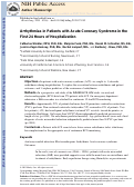 Cover page: Arrhythmias in patients with acute coronary syndrome in the first 24 hours of&nbsp;hospitalization