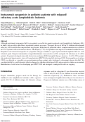 Cover page: Inotuzumab ozogamicin in pediatric patients with relapsed/refractory acute lymphoblastic leukemia