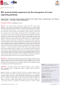 Cover page: REC protein family expansion by the emergence of a new signaling pathway.