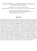 Cover page: Scaling and efficiency of PRISM in adaptive simulations of turbulent 
premixed flames