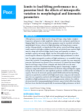 Cover page: Limits to load-lifting performance in a passerine bird: the effects of intraspecific variation in morphological and kinematic parameters