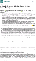 Cover page: A Simple Graphene NH3 Gas Sensor via Laser Direct Writing