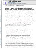 Cover page: Outcome of patients with low‐risk and intermediate‐1‐risk myelodysplastic syndrome after hypomethylating agent failure: A report on behalf of the MDS Clinical Research Consortium