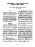 Cover page: Mapping innate lexical features to grammatical categories: Acquisition of English -ing and -ed