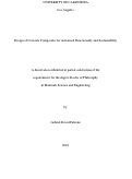 Cover page: Design of Concrete Composites for Advanced Functionality and Sustainability