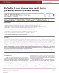 Cover page: DyFe2O4: A new trigonal rare-earth ferrite grown by molecular-beam epitaxy