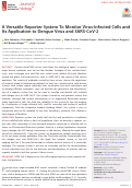 Cover page: A Versatile Reporter System To Monitor Virus-Infected Cells and Its Application to Dengue Virus and SARS-CoV-2.