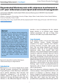 Cover page: Disseminated blastomycosis with cutaneous involvement in a 57-year-old woman: a case report and review of management