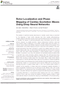 Cover page: Rotor Localization and Phase Mapping of Cardiac Excitation Waves Using Deep Neural Networks.