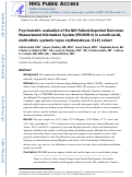 Cover page: Psychometric Evaluation of the National Institutes of Health Patient‐Reported Outcomes Measurement Information System in a Multiracial, Multiethnic Systemic Lupus Erythematosus Cohort