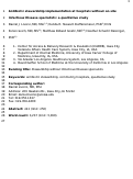 Cover page: Antibiotic stewardship implementation at hospitals without on-site infectious disease specialists: A qualitative study