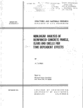 Cover page: Nonlinear Analysis of Reinforced Concrete Panels, Slabs and Shells for Time Dependent Effects