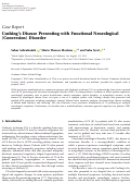 Cover page: Cushing’s Disease Presenting with Functional Neurological (Conversion) Disorder