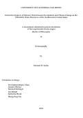 Cover page: Distinctive Impacts of Extreme Warm Season Precipitation and Climate Change on the Vulnerable Water Resources of the Southwestern United States