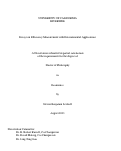 Cover page: Essays on Efficiency Measurement with Environmental Applications