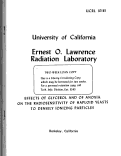 Cover page: EFFECTS OF GLYCEROL AND OF ANOXIA ON THE RADIO-SENSITIVITY OF HAPLOID YFASTS TO DENSELY IONIZING PARTICLES