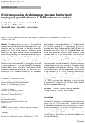 Cover page: Major translocation of calcium upon epidermal barrier insult: imaging and quantification via FLIM/Fourier vector analysis