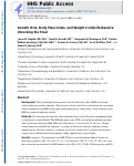 Cover page: Genetic risk, body mass index, and weight control behaviors: Unlocking the triad