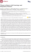 Cover page: Viruses in Horses with Neurologic and Respiratory Diseases.