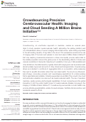 Cover page: Crowdsourcing Precision Cerebrovascular Health: Imaging and Cloud Seeding A Million Brains Initiative™.