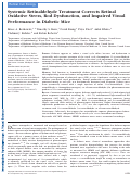 Cover page: Systemic Retinaldehyde Treatment Corrects Retinal Oxidative Stress, Rod Dysfunction, and Impaired Visual Performance in Diabetic MiceSystemic Retinaldehyde Treatment in Diabetic Mice