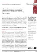 Cover page: Inflammatory monocyte/macrophage modulation by liposome-entrapped spironolactone ameliorates acute lung injury in mice.