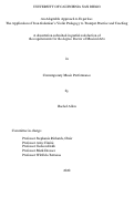 Cover page: An Adaptable Approach to Expertise: The Application of Ivan Galamian’s Violin Pedagogy to Trumpet Practice and Teaching