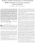 Cover page: Analysis of Defect Irrelevancy in a Non-Insulated REBCO Pancake Coil Using an Electric Network Model